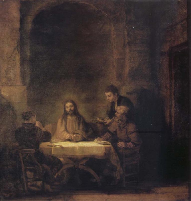 Rembrandt van rijn Christ in Emmaus